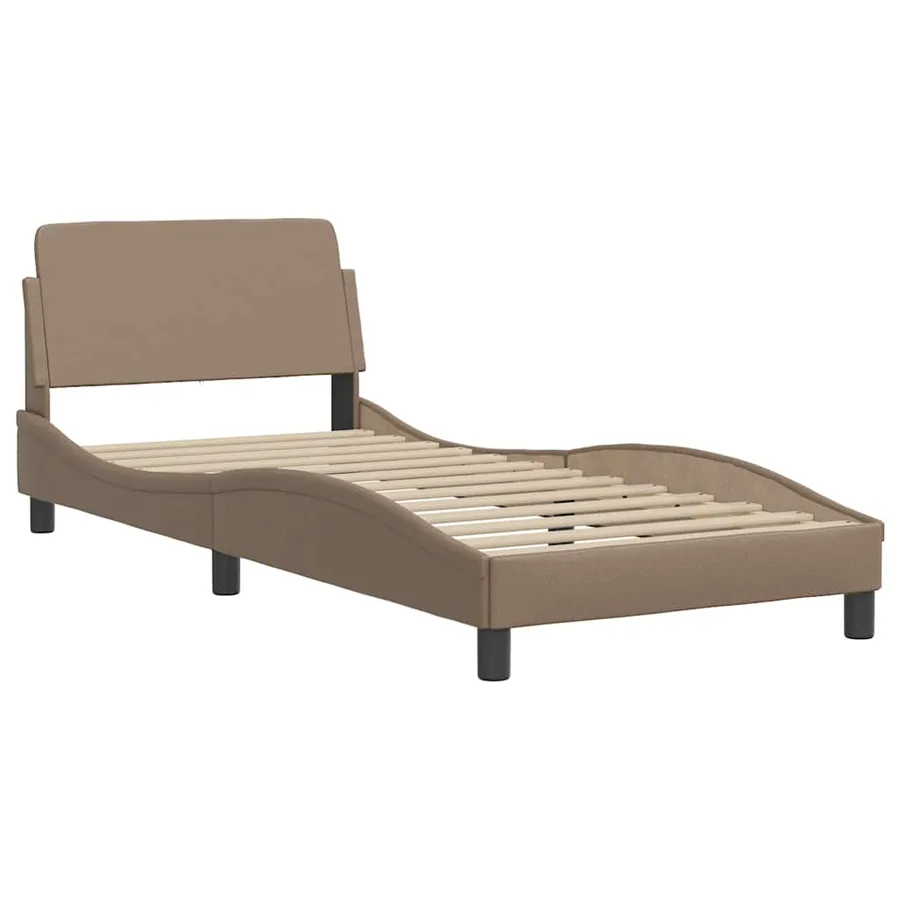 Cadre de lit Dover cappuccino 80x200 cm similicuir - 3