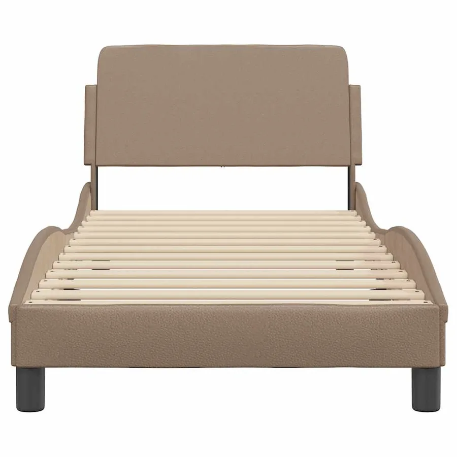 Cadre de lit Dover cappuccino 80x200 cm similicuir - 4