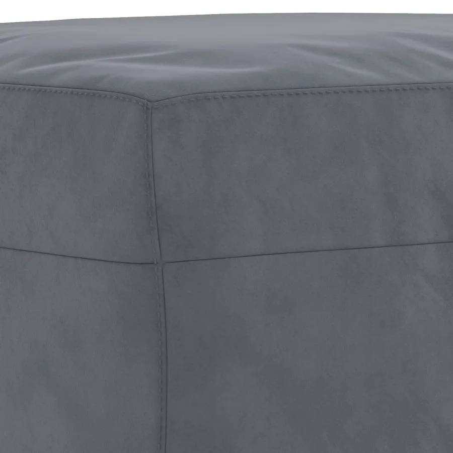 Ensemble de canapés 3 pcs avec coussins Gris foncé Velours - 7