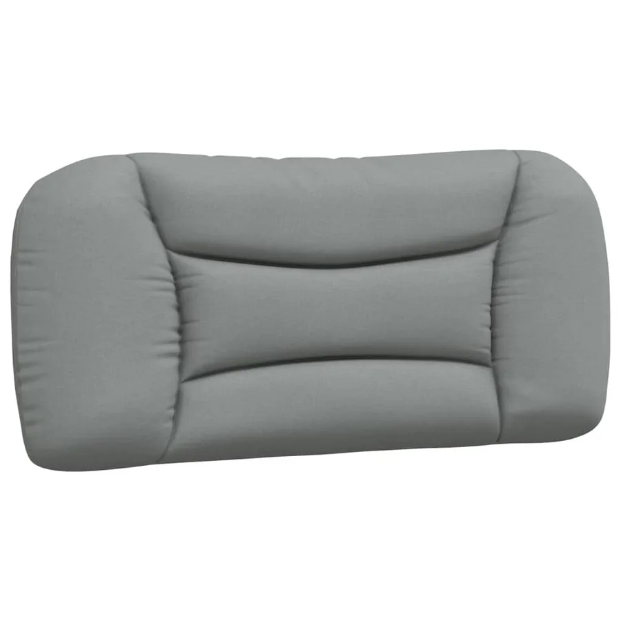 Lit avec matelas Hvar gris clair 90x200 cm tissu - 5