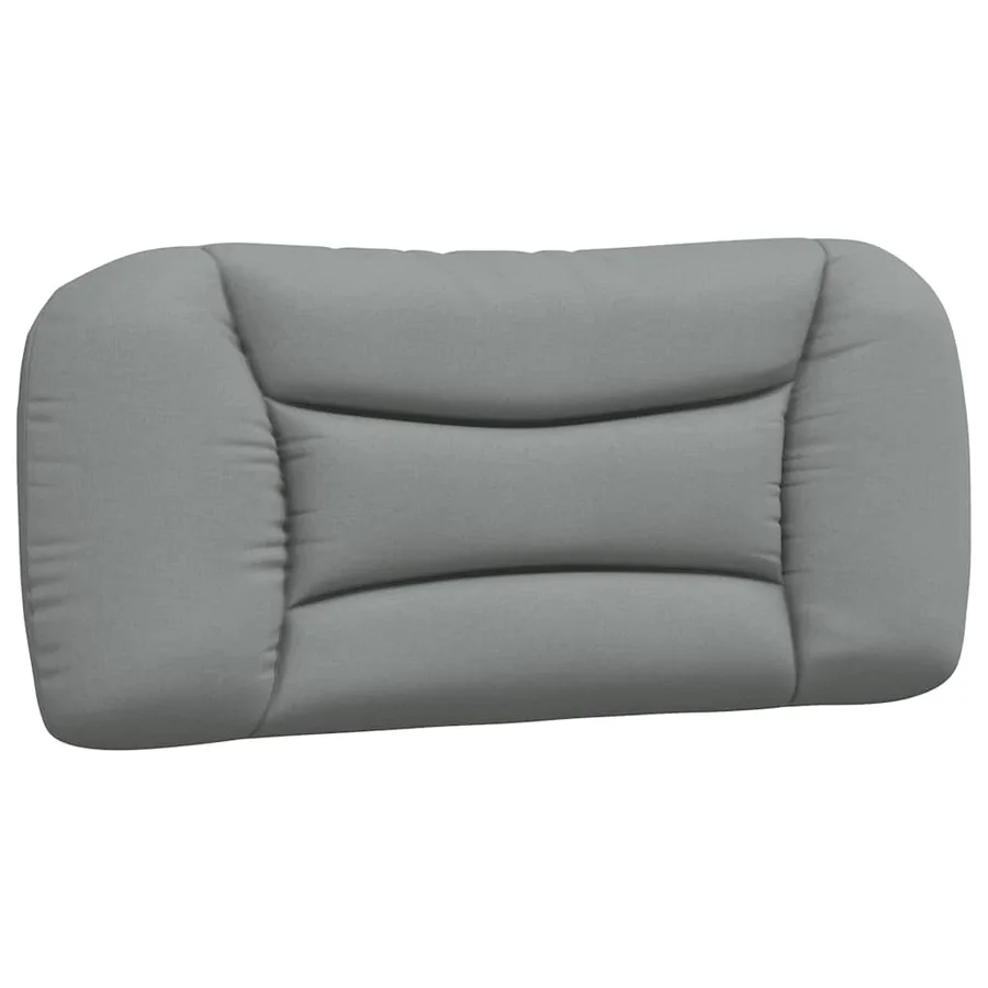 Cadre de lit sans matelas Hvar gris clair 90x200 cm tissu - 8