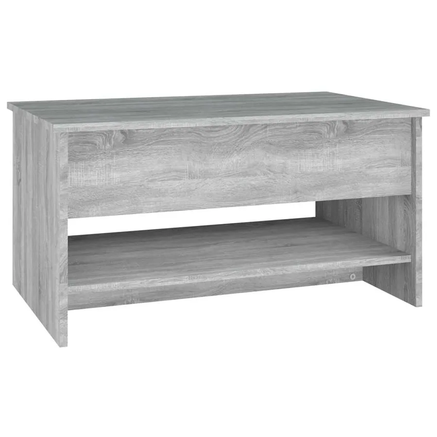 Table basse Sonoma gris 80x50x40 cm Bois d'ingénierie - 6