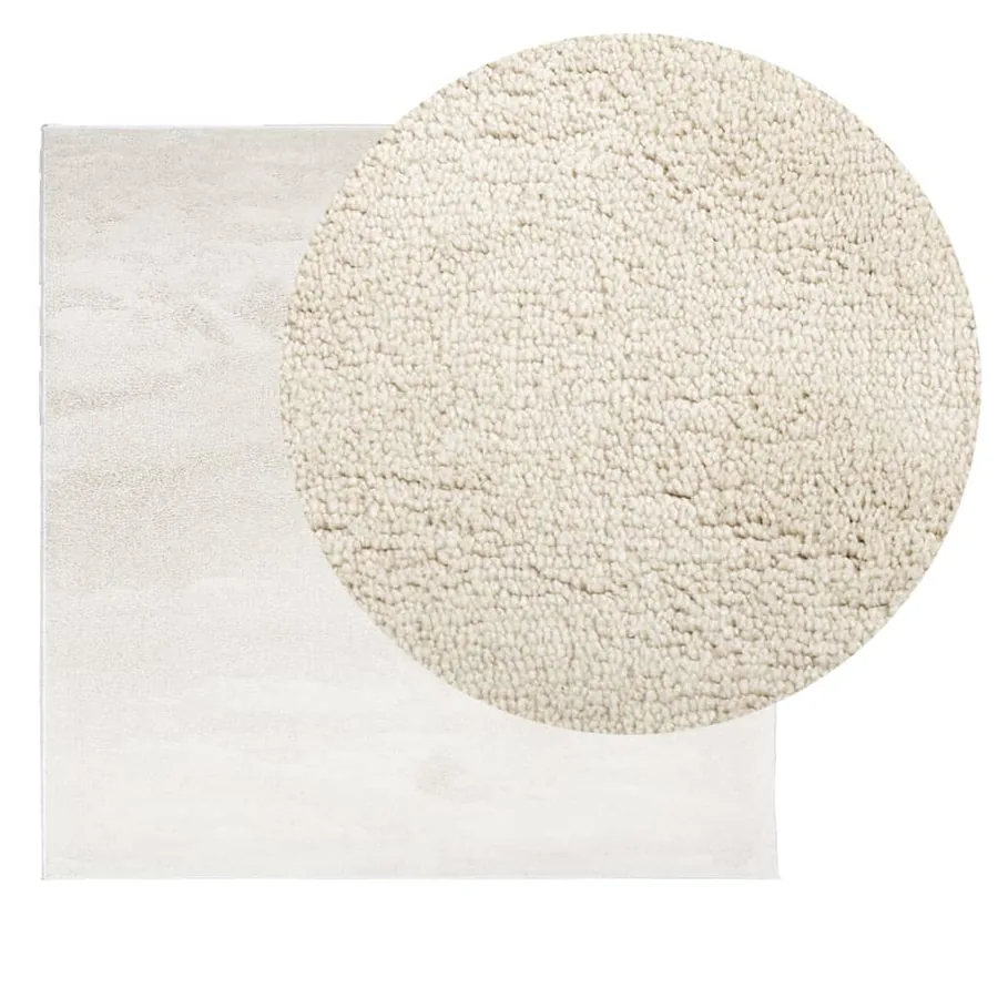 Tapis OVIEDO à poils courts beige 120x120 cm - 3