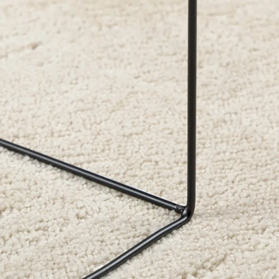 Tapis OVIEDO à poils courts beige 120x120 cm - 8