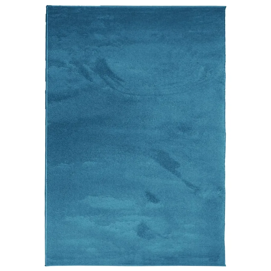 Tapis OVIEDO à poils courts turquoise 140x200 cm - 2