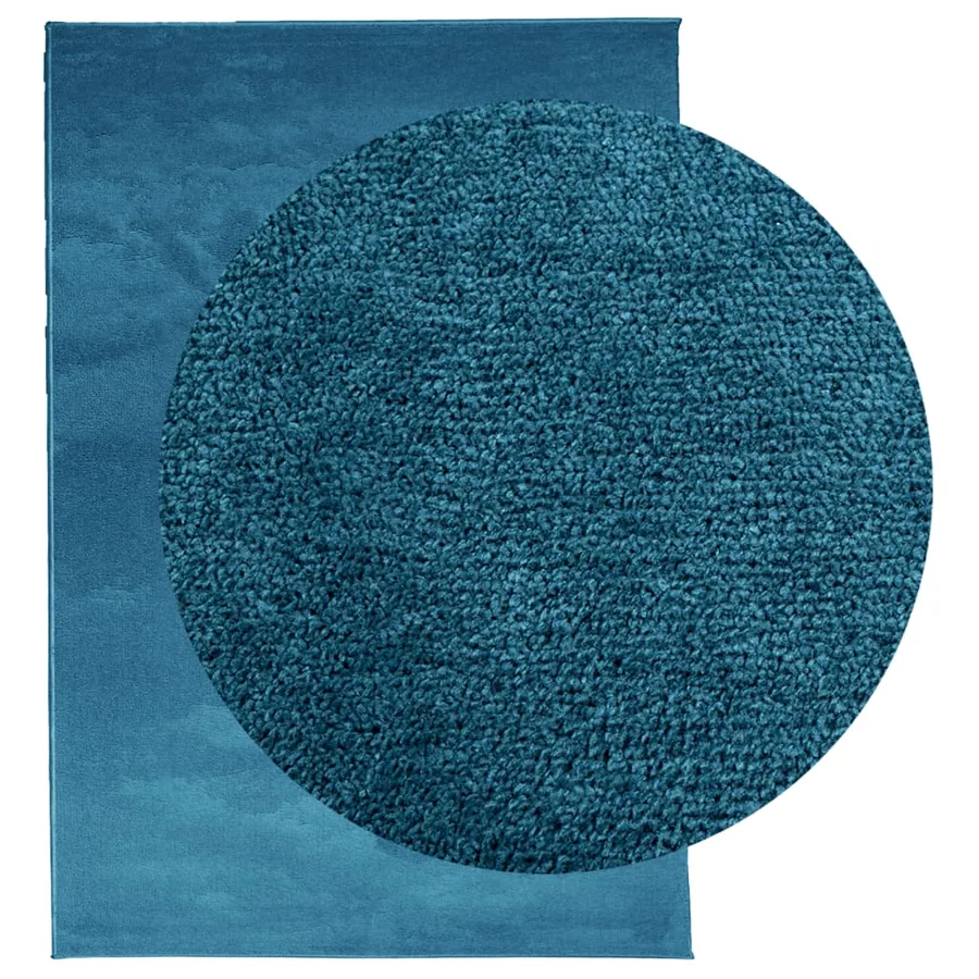 Tapis OVIEDO à poils courts turquoise 140x200 cm - 3