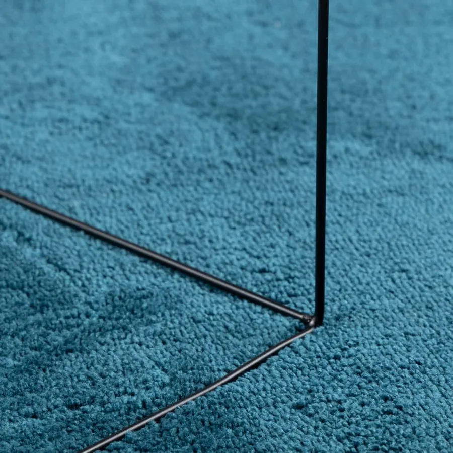 Tapis OVIEDO à poils courts turquoise 140x200 cm - 8