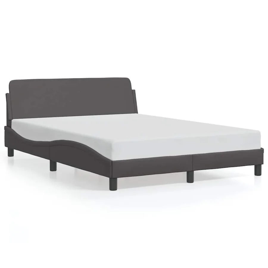 Cadre de lit Dover gris 140x200 cm similicuir - 2