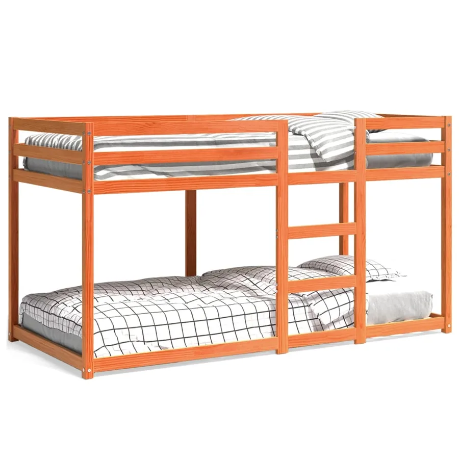 Lit superposé sans matelas cire marron 90x200 cm pin massif - 2