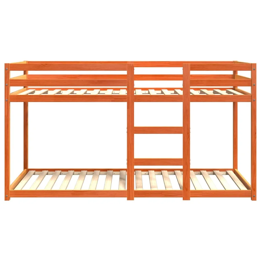 Lit superposé sans matelas cire marron 90x200 cm pin massif - 4