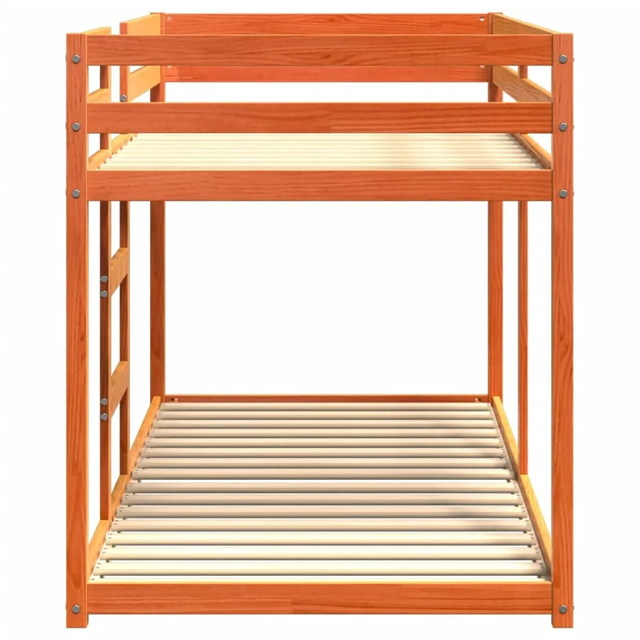 Lit superposé sans matelas cire marron 90x200 cm pin massif - 5