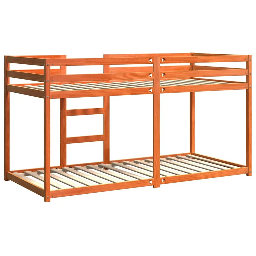 Lit superposé sans matelas cire marron 90x200 cm pin massif - 6