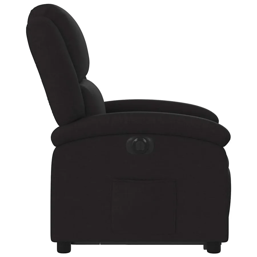 Fauteuil inclinable électrique noir tissu - 10