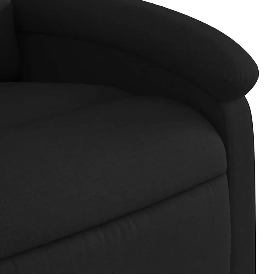 Fauteuil inclinable électrique noir tissu - 12
