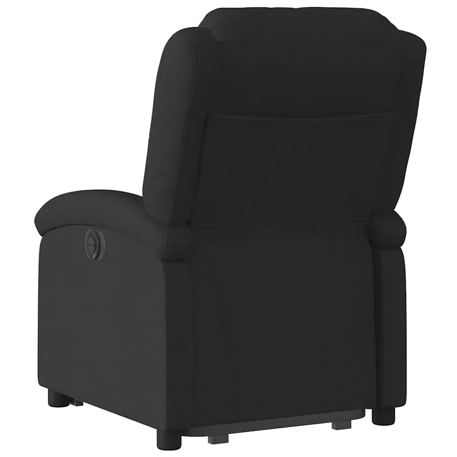 Fauteuil inclinable électrique noir tissu - 5