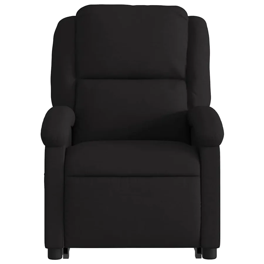Fauteuil inclinable électrique noir tissu - 9