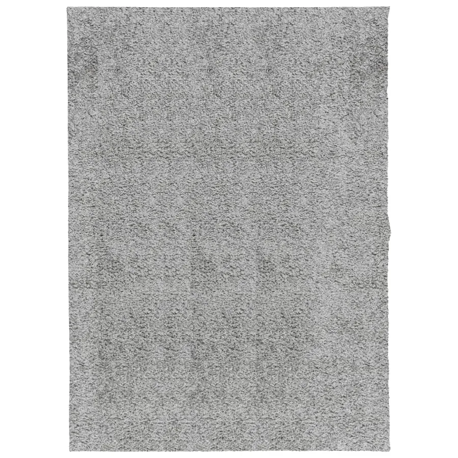 Tapis shaggy PAMPLONA poils longs moderne gris 140x200 cm - 2