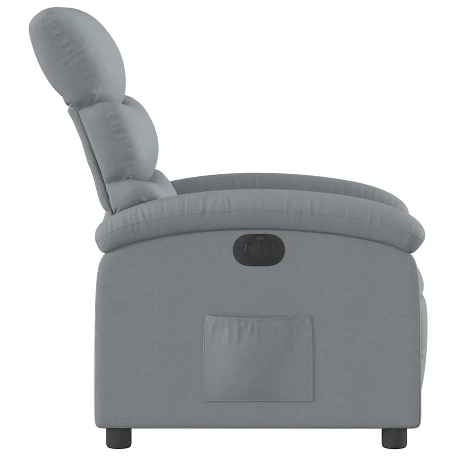 Fauteuil inclinable électrique Gris clair Tissu - 10