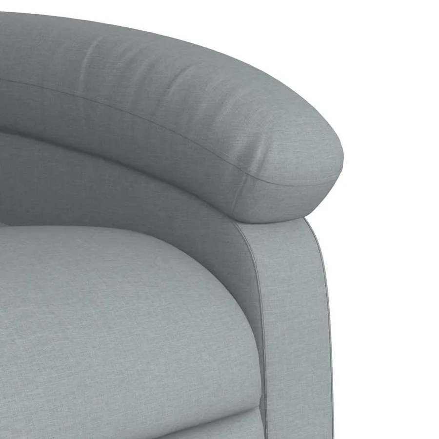 Fauteuil inclinable électrique Gris clair Tissu - 11