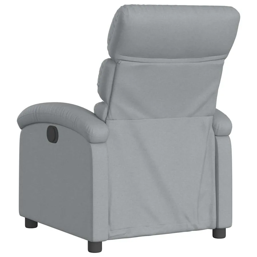 Fauteuil inclinable électrique Gris clair Tissu - 5