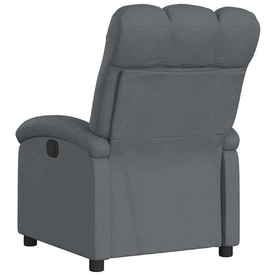Fauteuil inclinable électrique Gris foncé Tissu - 5
