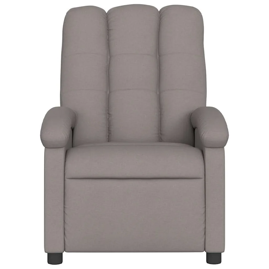 Fauteuil de massage inclinable électrique Taupe Tissu - 9