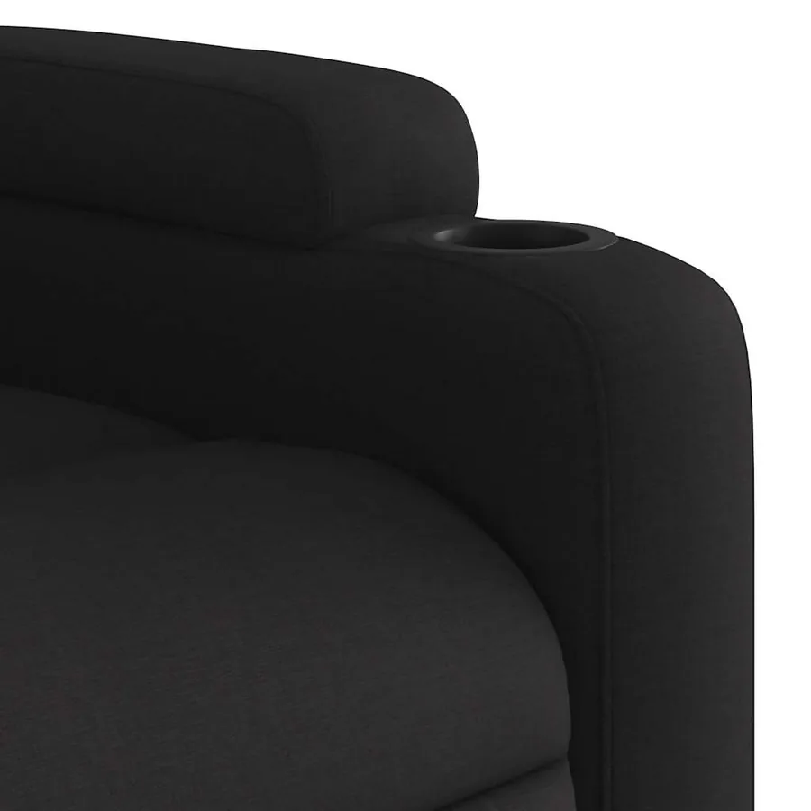 Fauteuil inclinable électrique Noir Tissu - 11