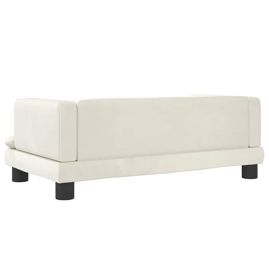 Lit pour chien crème 80x45x30 cm velours - 5