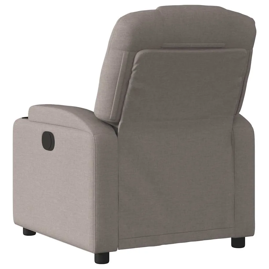 Fauteuil de massage inclinable électrique Taupe Tissu - 5