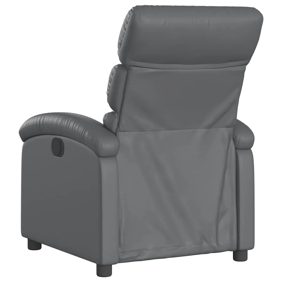 Fauteuil inclinable électrique Gris Similicuir - 5