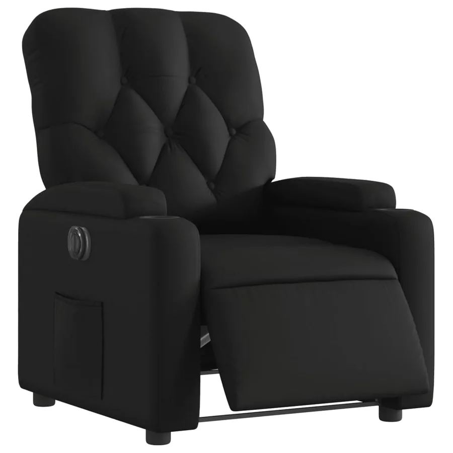 Fauteuil inclinable électrique Noir Similicuir - 3