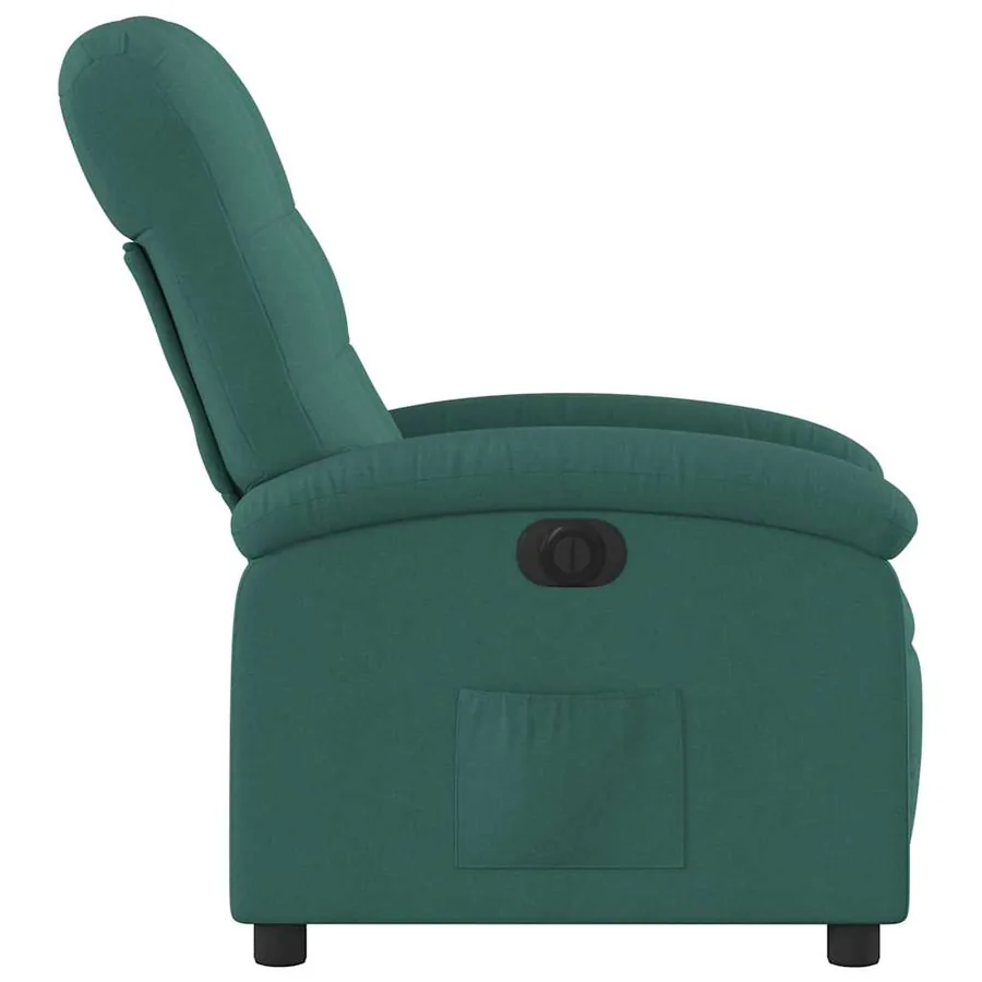 Fauteuil inclinable électrique Vert foncé Tissu - 10