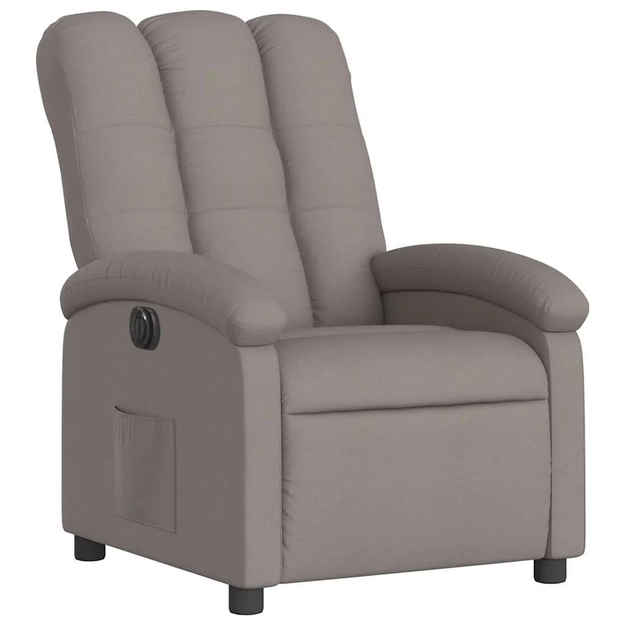 Fauteuil inclinable électrique Taupe Tissu - 4