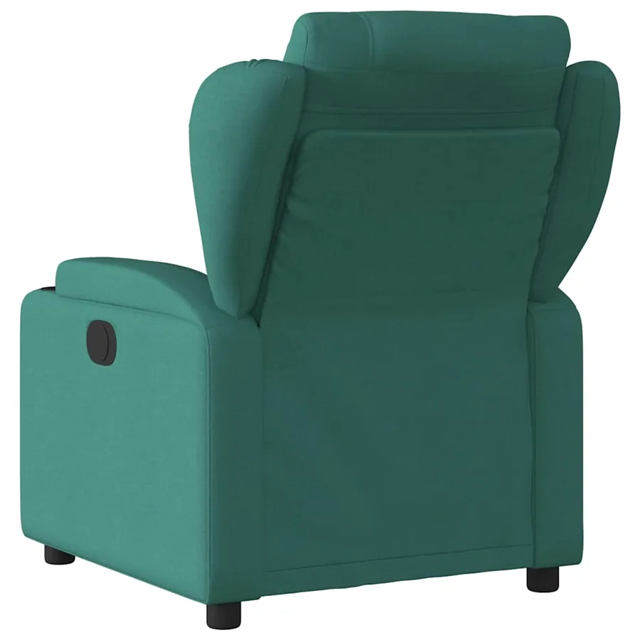 Fauteuil de massage inclinable électrique Vert foncé Tissu - 5