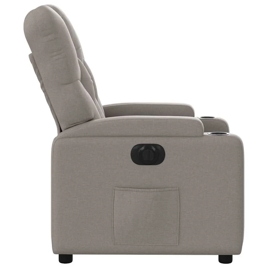 Fauteuil inclinable électrique Taupe Tissu - 10