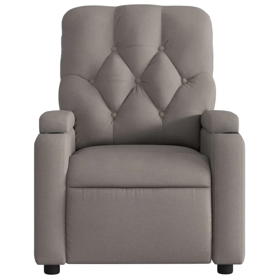 Fauteuil inclinable électrique Taupe Tissu - 9