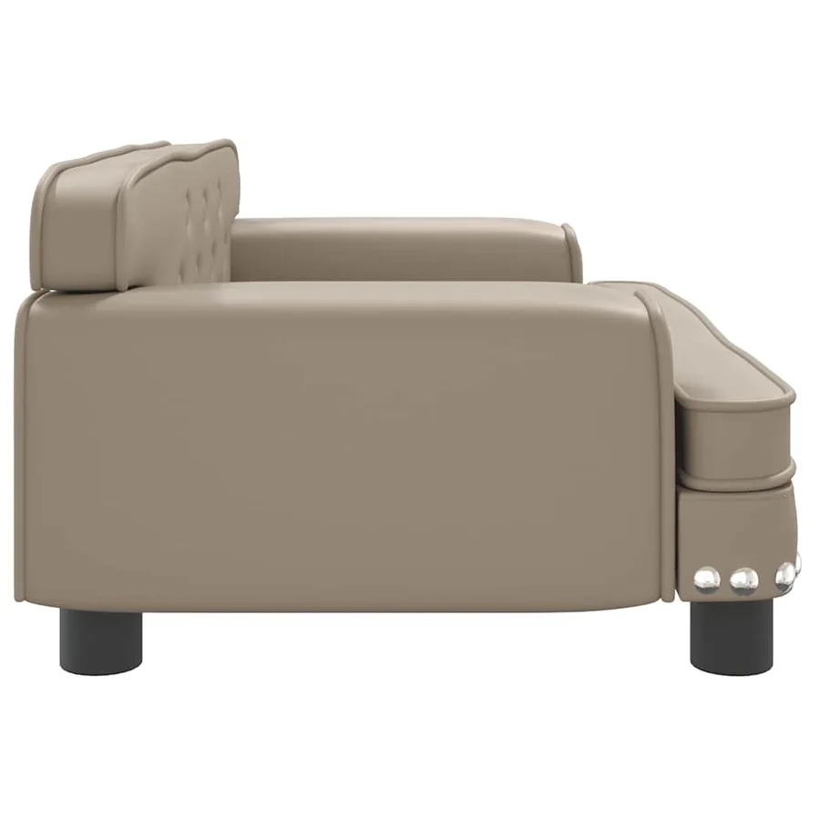 Lit pour chien cappuccino 70x45x30 cm similicuir - 4