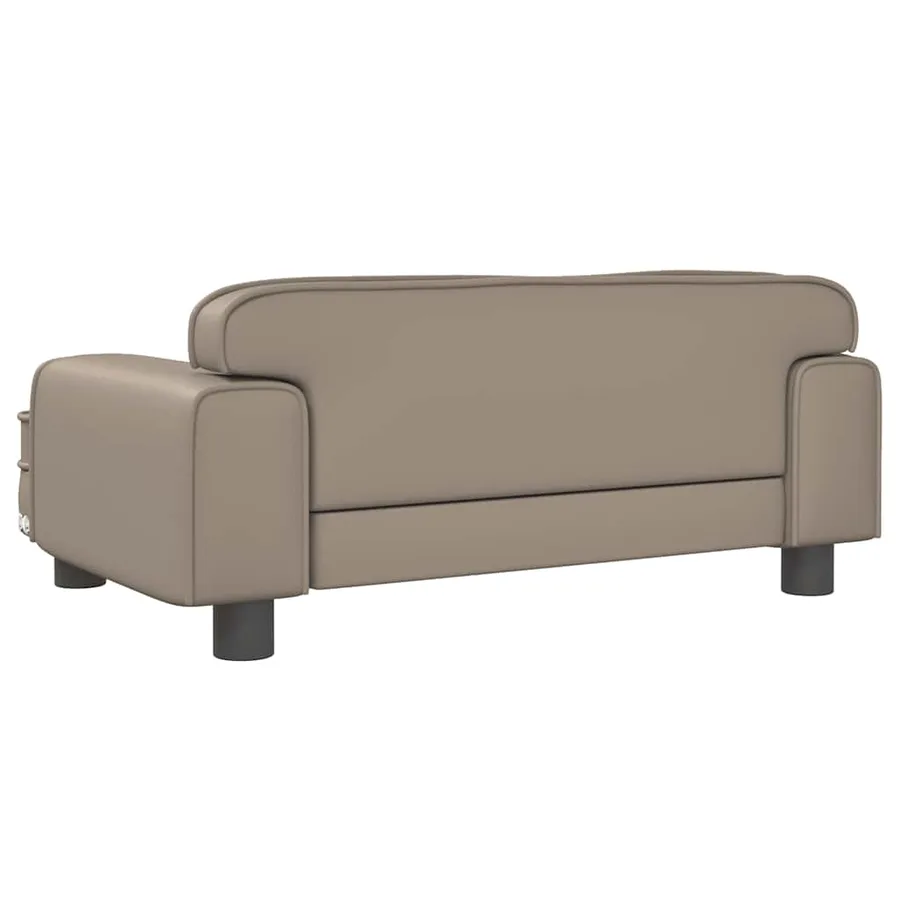 Lit pour chien cappuccino 70x45x30 cm similicuir - 5