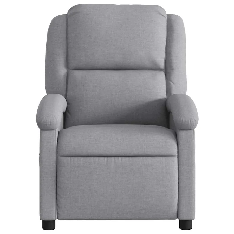 Fauteuil de massage inclinable électrique gris clair tissu - 9