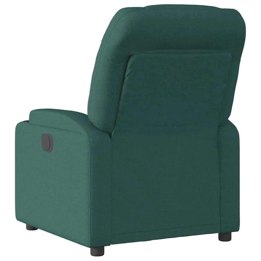 Fauteuil inclinable électrique Vert foncé Tissu - 5