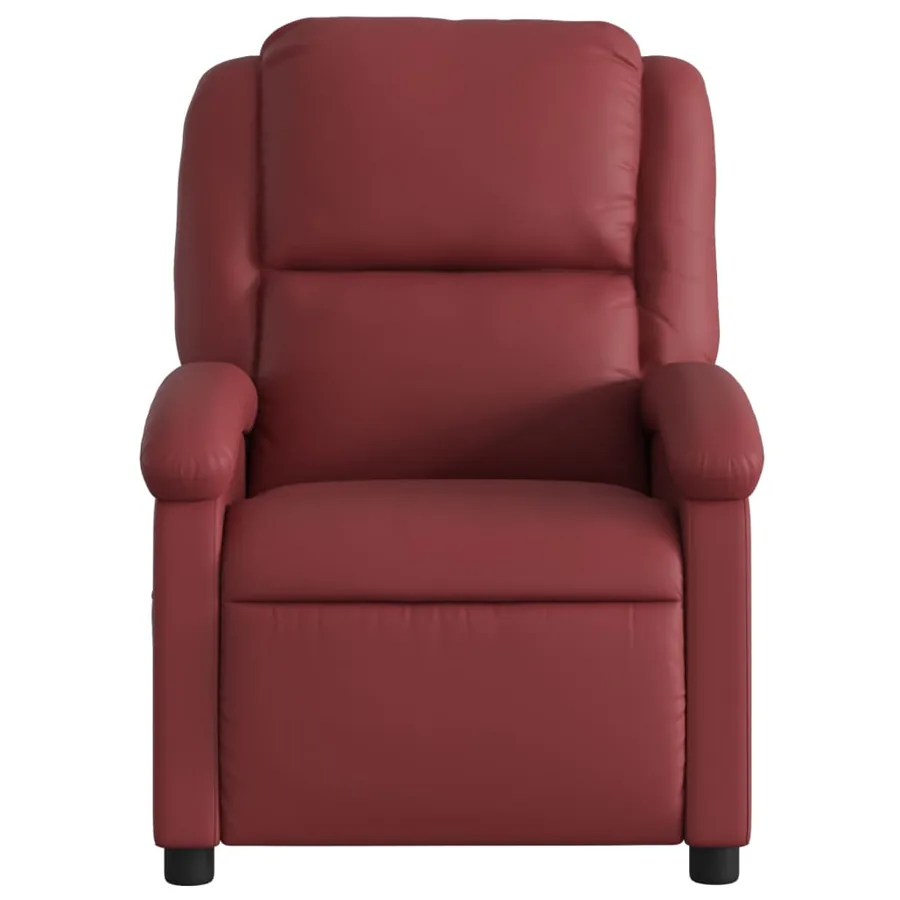 Fauteuil inclinable électrique Rouge bordeaux Similicuir - 9