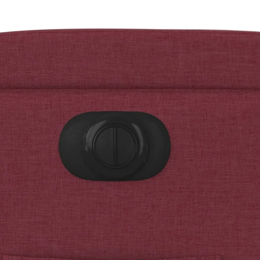 Fauteuil inclinable électrique Rouge bordeaux Tissu - 12