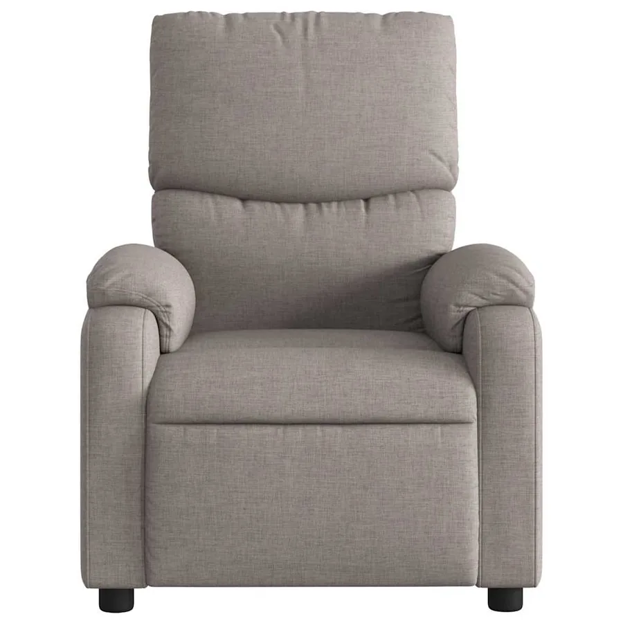 Fauteuil de massage inclinable électrique Taupe Tissu - 9