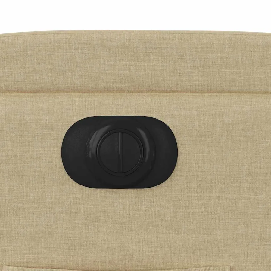 Fauteuil inclinable électrique Crème Tissu - 12