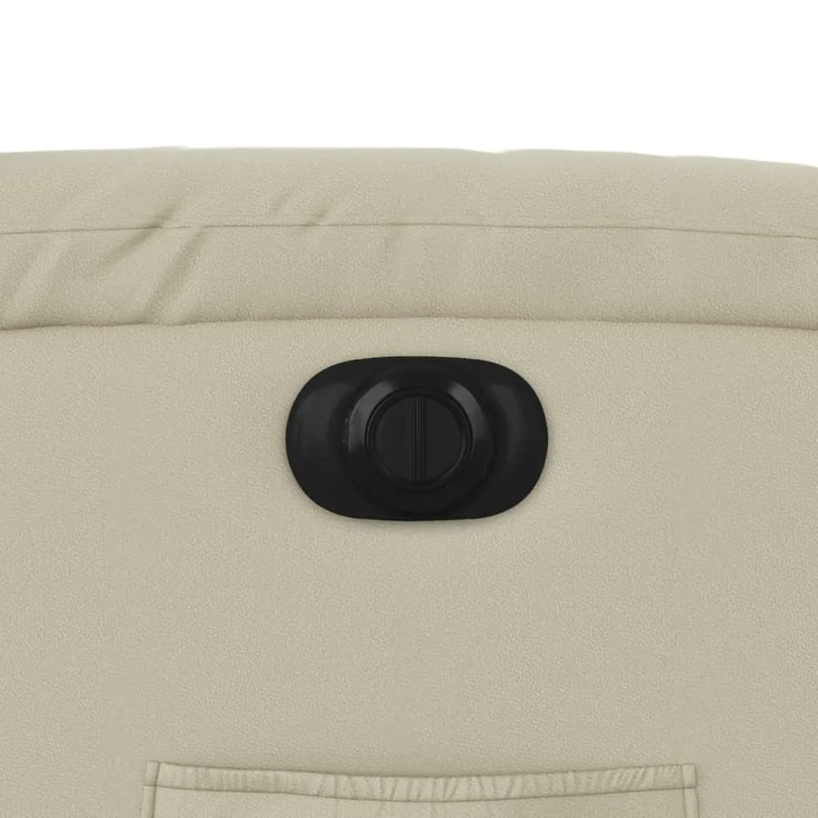 Fauteuil inclinable électrique Crème Similicuir - 12