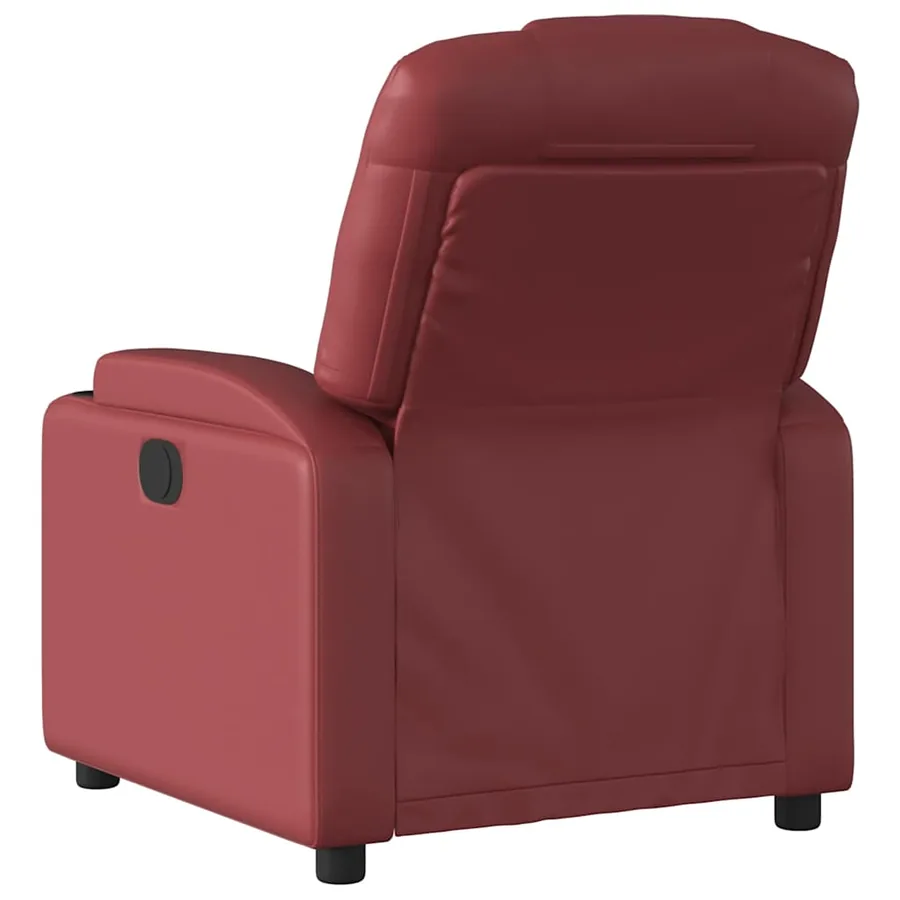 Fauteuil inclinable électrique Rouge bordeaux Similicuir - 5