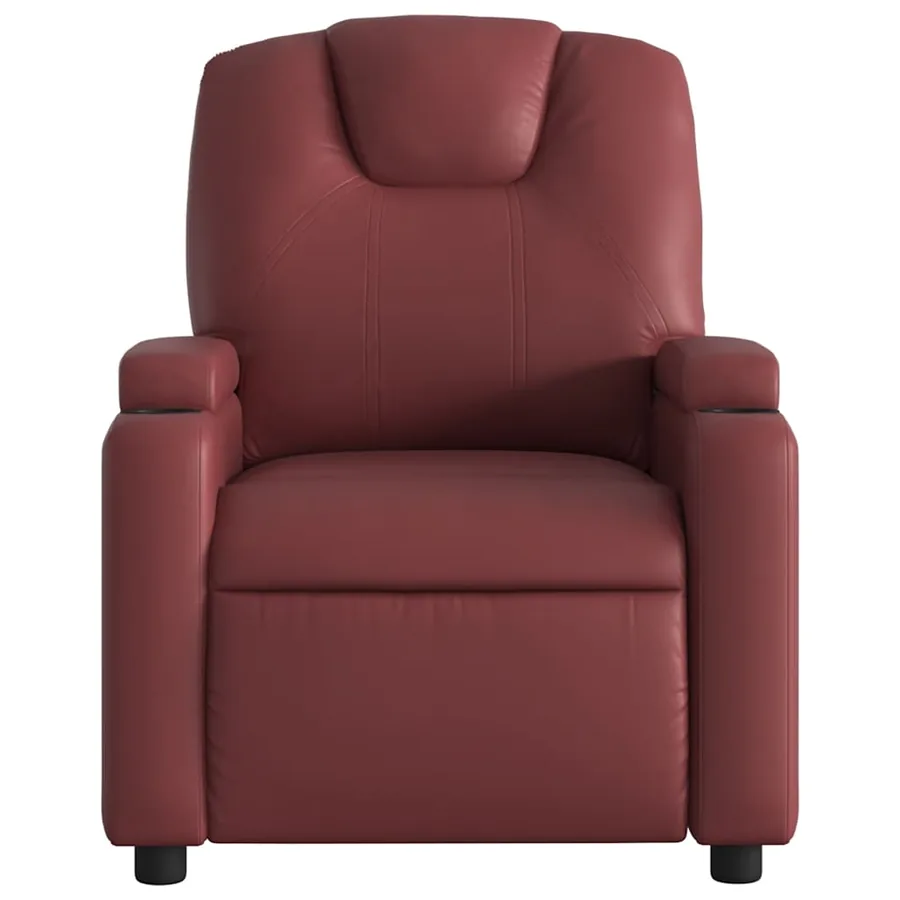 Fauteuil inclinable électrique Rouge bordeaux Similicuir - 9