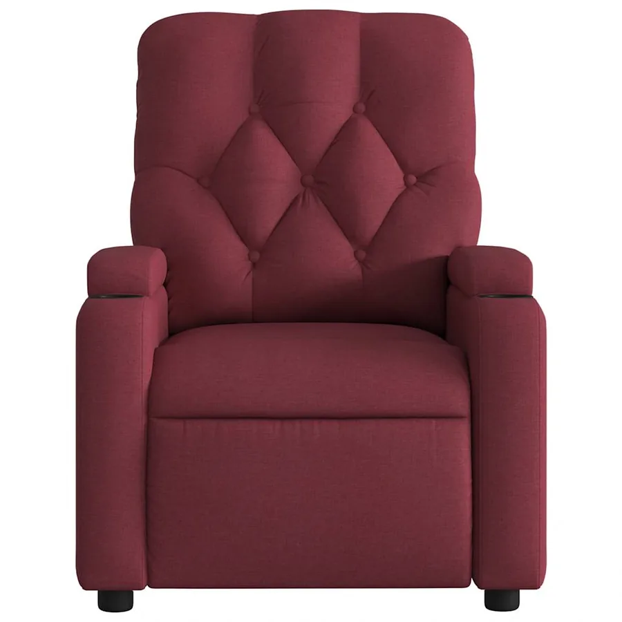 Fauteuil inclinable électrique Rouge bordeaux Tissu - 9