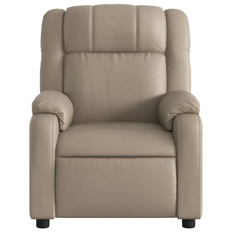 Fauteuil de massage inclinable électrique cappuccino similicuir - 9