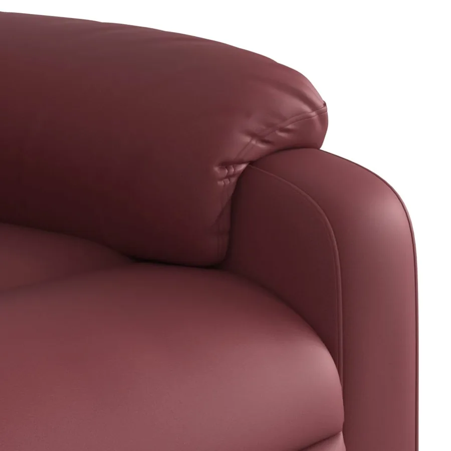 Fauteuil inclinable électrique Rouge bordeaux Similicuir - 11